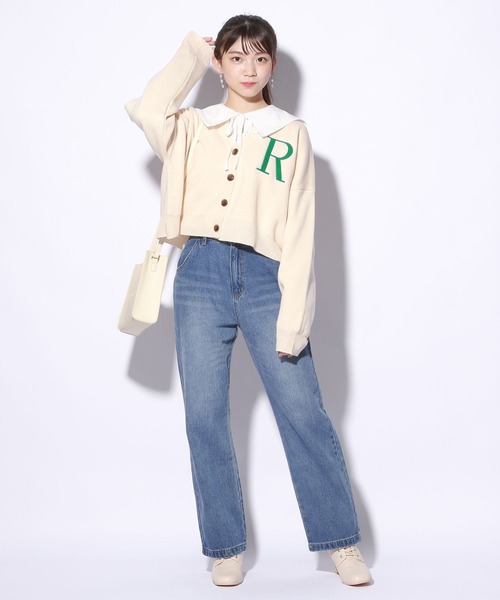 セール】バックレースアップパンツ（デニムパンツ）｜repipi armario  