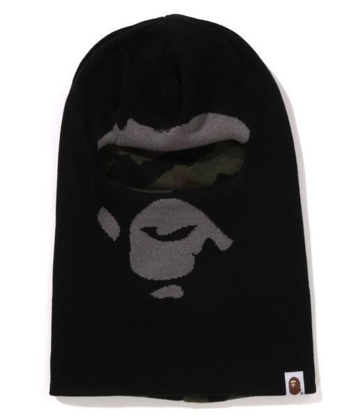 【早い者勝ち】A・BATHING APE ビーニー 黒 A BATHING APE（アベイシングエイプ）の「APE HEAD REVERSIBLE KNIT