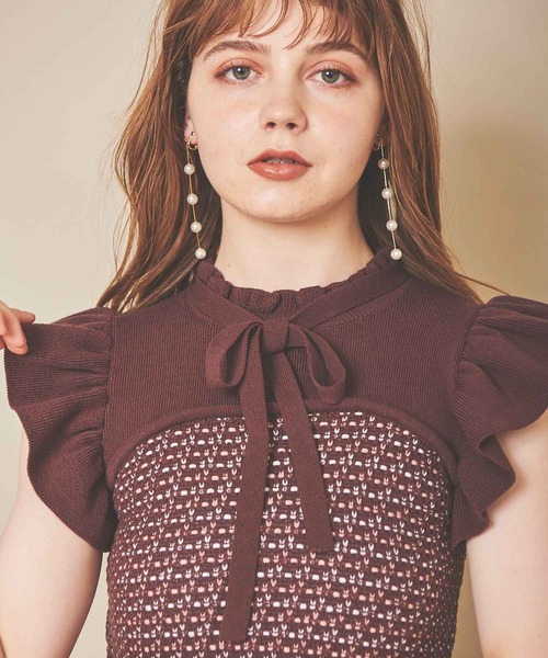 31 Sons de mode（トランテアン　ソン　ドゥ　モード）の「４連パールイヤリング（イヤリング・レディース・ゴールド・フリー）」の4枚目の写真