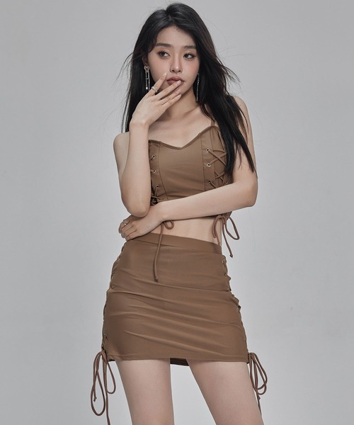 OSYAREVO(オシャレボ)の「ダブル レースアップ ビキニ 水着 OSYAREVO(オシャレボ)の「ダブル レースアップ ビキニ 水着