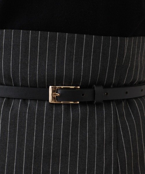 one after another NICE CLAUP（ワンアフターアナザーナイスクラップ）の「ベルトセット スリットタイトスカート（スカート・レディース・ネイビー系/グレー系その他/ライトブラウン/ブラック・SMALL/MEDIUM）」の17枚目の写真