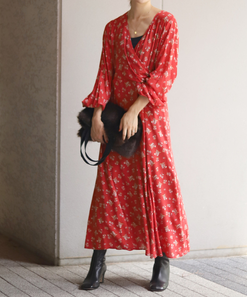 Sprintex Fleur Slobe ワンピース ワンピース ドレス フレアワンピース Iena スローブイエナ のファッション Slobe 手洗い可能