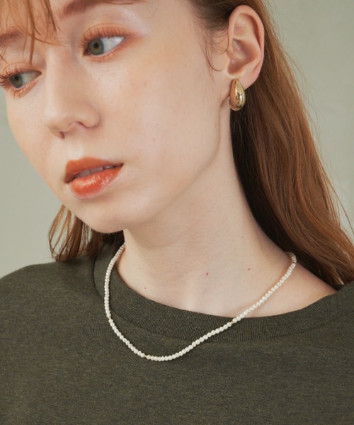 hinari（ヒナリ）の「ミニパールネックレス（ネックレス・レディース・ゴールド・FREE）」の4枚目の写真