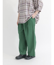 Samansa Mos2 | コットンリネン柄アソートテーパードパンツ(その他パンツ)