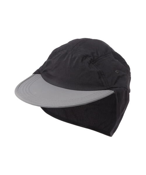 BEAVER（ビーバー）の「FAZZRA/ファズラ NYLON EAR CAP ナイロンイヤーキャップ（キャップ・メンズ・ブラック/ベージュ/ネイビー/ターコイズブルー系・F）」の5枚目の写真