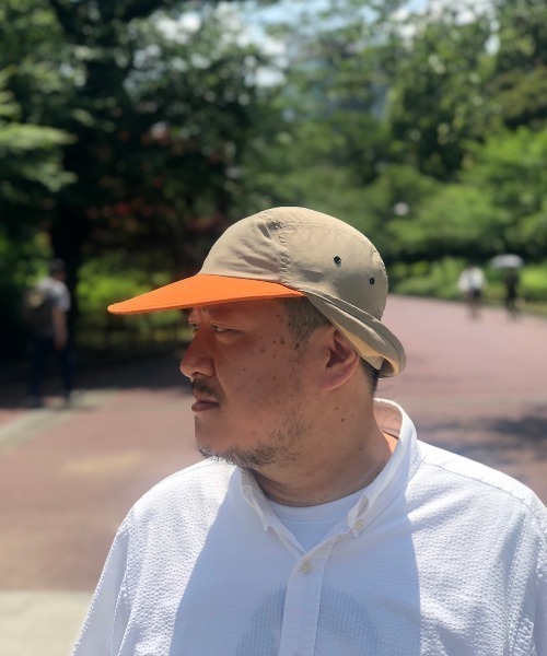 BEAVER（ビーバー）の「FAZZRA/ファズラ NYLON EAR CAP ナイロンイヤーキャップ（キャップ・メンズ・ブラック/ベージュ/ネイビー/ターコイズブルー系・F）」の6枚目の写真