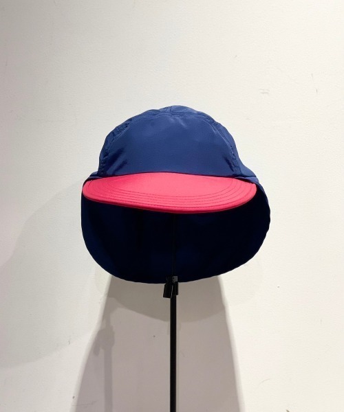 BEAVER（ビーバー）の「FAZZRA/ファズラ NYLON EAR CAP ナイロンイヤーキャップ（キャップ・メンズ・ブラック/ベージュ/ネイビー/ターコイズブルー系・F）」の17枚目の写真