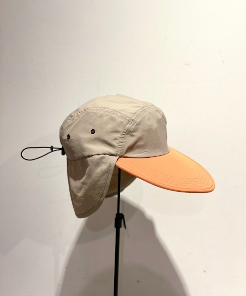 BEAVER（ビーバー）の「FAZZRA/ファズラ NYLON EAR CAP ナイロンイヤーキャップ（キャップ・メンズ・ブラック/ベージュ/ネイビー/ターコイズブルー系・F）」の20枚目の写真