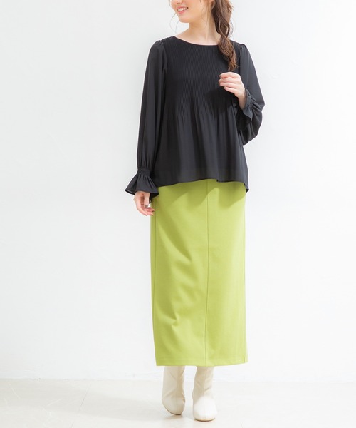 Honeys（ハニーズ）の「ナロータイトスカート（スカート・レディース・ブラック/ライム/グレイッシュベージュ/ブルー・L/LL/S/M）」の16枚目の写真