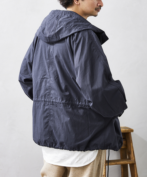 JOURNAL STANDARD relume（ジャーナルスタンダード　レリューム）の「CALIFORNIA フーデッド ショートモッズコートブルゾン（モッズコート・メンズ・ベージュ/ネイビー/カーキ・MEDIUM/LARGE）」の14枚目の写真