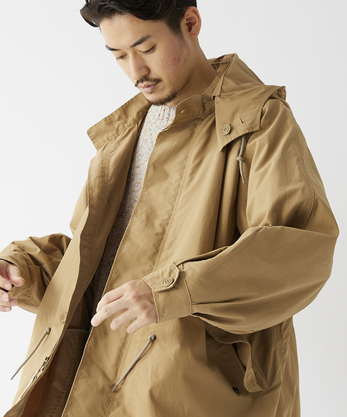 JOURNAL STANDARD relume（ジャーナルスタンダード　レリューム）の「CALIFORNIA フーデッド ショートモッズコートブルゾン（モッズコート・メンズ・ベージュ/ネイビー/カーキ・MEDIUM/LARGE）」の18枚目の写真