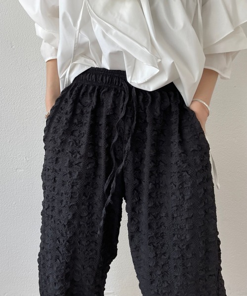 wee9s（ウィークス）の「（ぜひセットで着て欲しい）non non iron pants / アイロン不要なウエストゴムポケット付きパンツ（その他パンツ・レディース・ピンク/ホワイト/ブラック/スカイブルー・FREE）」の10枚目の写真