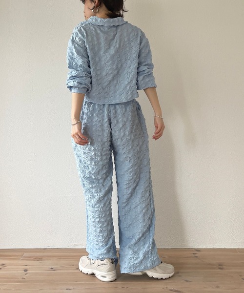 wee9s（ウィークス）の「（ぜひセットで着て欲しい）non non iron pants / アイロン不要なウエストゴムポケット付きパンツ（その他パンツ・レディース・ピンク/ホワイト/ブラック/スカイブルー・FREE）」の22枚目の写真