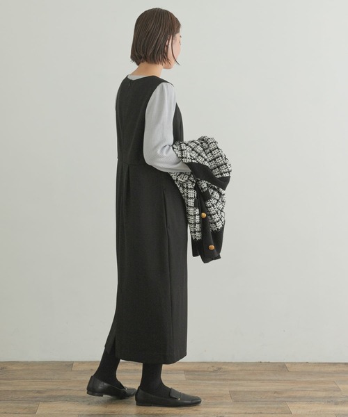 F by ROSSO（エフバイロッソ）の「F by ROSSO　ポンチジャンパーワンピース（ワンピース・レディース・グレー系その他/ブラック/ダークブラウン・38/36）」の22枚目の写真