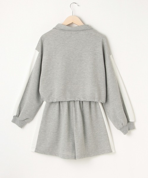 LOVETOXIC（ラブトキシック）の「ハーフジップ長袖SET UP（ワンピース・キッズ・ブラック/トップグレー/グリーン・L/S/SS/M）」の4枚目の写真