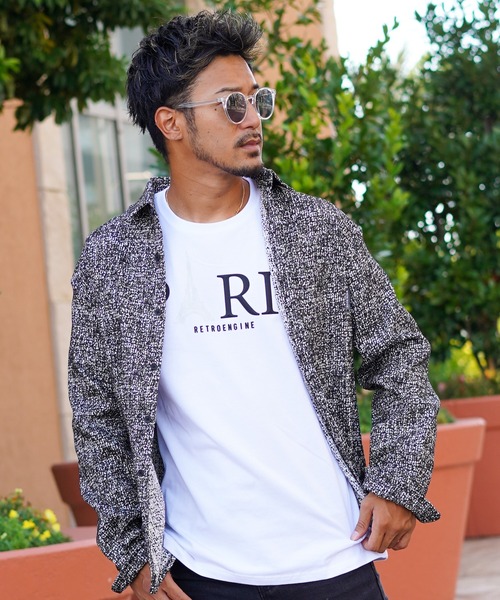 adamsJUGGLER(アダムスジャグラー)の「W/R N.Yオーバーロングシャツ(シャツ/ブラウス・メンズ・ブラック/レッド・M/XL/L)」の10枚目の写真
