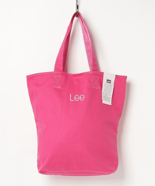 セール】Lee/リー ロゴ刺繍入り カラーキャンバス縦型トート