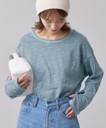 CIAOPANIC TYPY | ボーダーサイドスリットシアートップス(Tシャツ/カットソー)
