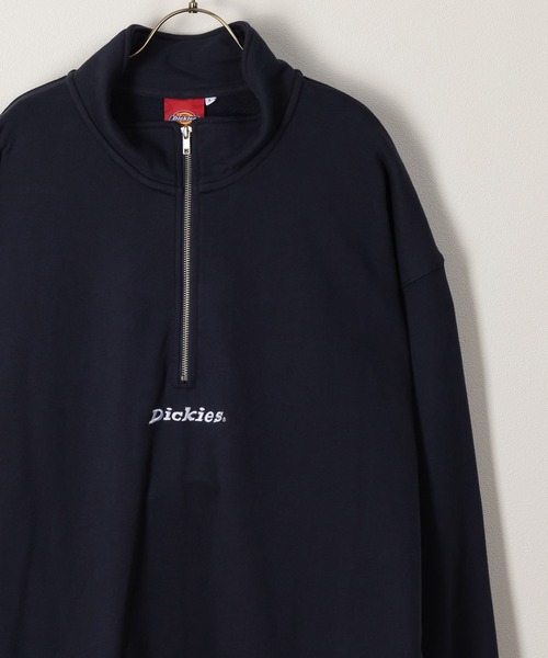 Dickies(ディッキーズ)の「【DICKIES/ディッキーズ】ワンポイント刺繍ハーフジップスウェット/プルオーバー/ビッグシルエット(スウェット・メンズ・ホワイト/アッシュグレー/ブラック/ネイビー/イエロー/ブルー/グリーン・M/L/XL)」の6枚目の写真