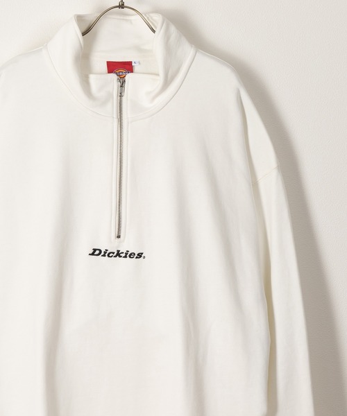 Dickies(ディッキーズ)の「【DICKIES/ディッキーズ】ワンポイント刺繍ハーフジップスウェット/プルオーバー/ビッグシルエット(スウェット・メンズ・ホワイト/アッシュグレー/ブラック/ネイビー/イエロー/ブルー/グリーン・M/L/XL)」の2枚目の写真