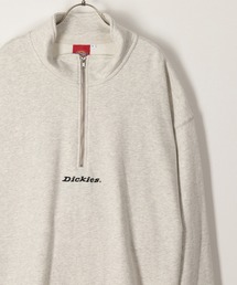 【DICKIES／ディッキーズ】ワンポイント刺繍ハーフジップスウェット/プルオーバー/ビッグシルエット