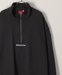 【DICKIES/ディッキーズ】ワンポイント刺繍ハーフジップスウェット/プルオーバー/ビッグシルエット