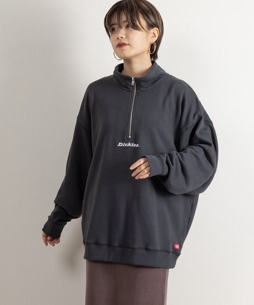 Dickies(ディッキーズ)の「【DICKIES/ディッキーズ】ワンポイント刺繍ハーフジップスウェット/プルオーバー/ビッグシルエット(スウェット・メンズ・ホワイト/アッシュグレー/ブラック/ネイビー/イエロー/ブルー/グリーン・M/L/XL)」の20枚目の写真