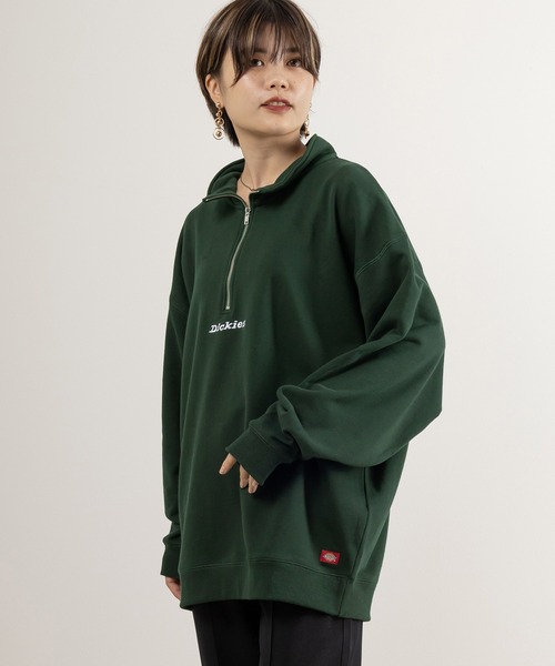 Dickies(ディッキーズ)の「【DICKIES/ディッキーズ】ワンポイント刺繍ハーフジップスウェット/プルオーバー/ビッグシルエット(スウェット・メンズ・ホワイト/アッシュグレー/ブラック/ネイビー/イエロー/ブルー/グリーン・M/L/XL)」の18枚目の写真