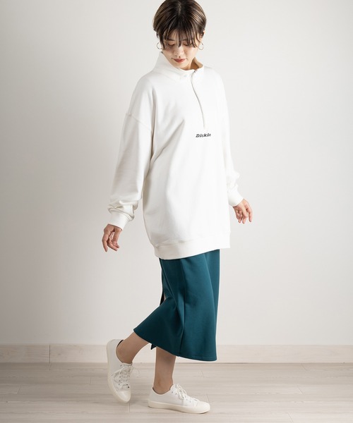 Dickies(ディッキーズ)の「【DICKIES/ディッキーズ】ワンポイント刺繍ハーフジップスウェット/プルオーバー/ビッグシルエット(スウェット・メンズ・ホワイト/アッシュグレー/ブラック/ネイビー/イエロー/ブルー/グリーン・M/L/XL)」の16枚目の写真