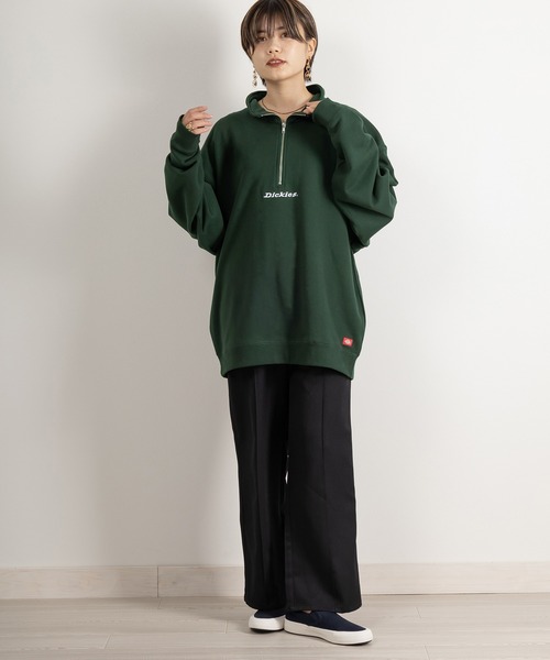 Dickies(ディッキーズ)の「【DICKIES/ディッキーズ】ワンポイント刺繍ハーフジップスウェット/プルオーバー/ビッグシルエット(スウェット・メンズ・ホワイト/アッシュグレー/ブラック/ネイビー/イエロー/ブルー/グリーン・M/L/XL)」の19枚目の写真