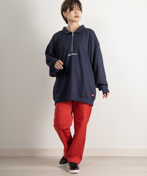 Dickies(ディッキーズ)の「【DICKIES/ディッキーズ】ワンポイント刺繍ハーフジップスウェット/プルオーバー/ビッグシルエット(スウェット・メンズ・ホワイト/アッシュグレー/ブラック/ネイビー/イエロー/ブルー/グリーン・M/L/XL)」の17枚目の写真