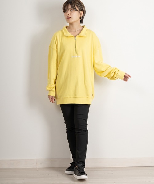 Dickies(ディッキーズ)の「【DICKIES/ディッキーズ】ワンポイント刺繍ハーフジップスウェット/プルオーバー/ビッグシルエット(スウェット・メンズ・ホワイト/アッシュグレー/ブラック/ネイビー/イエロー/ブルー/グリーン・M/L/XL)」の15枚目の写真