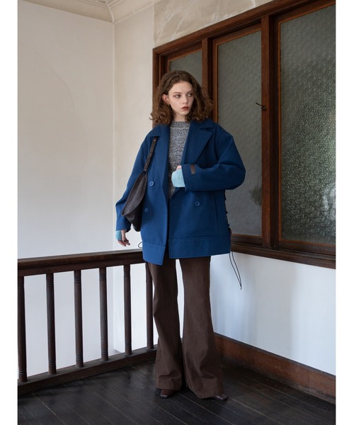 VACANCY(ヴァカンシー)の「ミックスカラー配色ハイネックリブニット/新色追加(ニット/セーター・レディース・ブラック/グリーン/オレンジ/テラコッタ/ボルドー/グレー/チェリーピンク・FREE)」の13枚目の写真