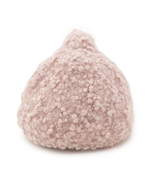 SHOO・LA・RUE（シューラルー）の「◆ポコポコニットワッチ（ニットキャップ/ビーニー・キッズ・ベビーピンク/ブラック系2/ライトグレー・99）」の3枚目の写真