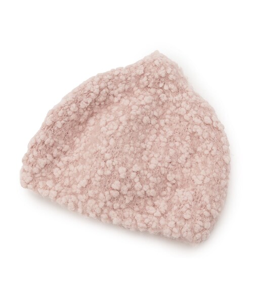 SHOO・LA・RUE（シューラルー）の「◆ポコポコニットワッチ（ニットキャップ/ビーニー・キッズ・ベビーピンク/ブラック系2/ライトグレー・99）」の5枚目の写真