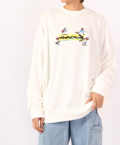 RE730 なみおくんディフォルメデザインビッグトレーナー 2022AW（スウェット）｜RE730（アールイーセブンサーティー）