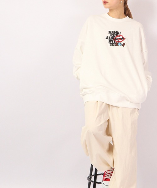 RE730 なみおくんディフォルメデザインビッグトレーナー 2022AW（スウェット）｜RE730（アールイーセブンサーティー）