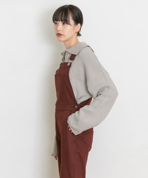 UR Lab.（アーバンリサーチラボ）の「衿付きスキッパーニット（ニット/セーター・レディース・チャコールグレー/ライトグレー/グリーン・FREE）」の16枚目の写真