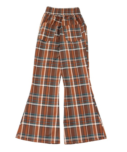 PUNYUS（プニュズ）の「チェックフレアパンツ（その他パンツ・レディース・ダークブラウン/ブラウン・4/3/1/2）」の12枚目の写真