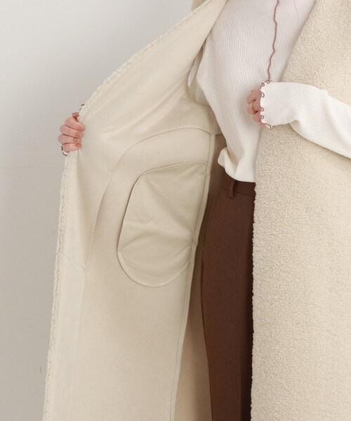 Cutie Blonde（キューティーブロンド）の「◆ボアロングジレ（ベスト・レディース・アイボリー/キャメル・00）」の11枚目の写真