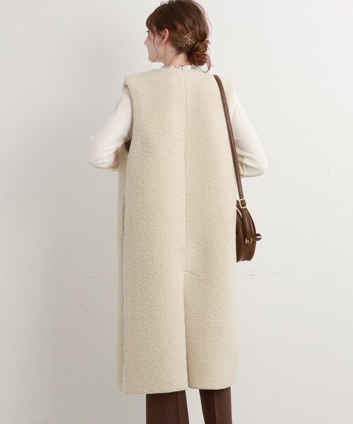 Cutie Blonde（キューティーブロンド）の「◆ボアロングジレ（ベスト・レディース・アイボリー/キャメル・00）」の22枚目の写真