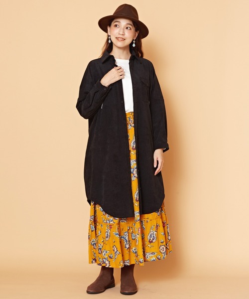 チャイハネ(チャイハネ)の「【チャイハネ】パローマシャツワンピース(シャツワンピース・レディース・グリーン/ホワイト/ブラック・FREE)」の14枚目の写真