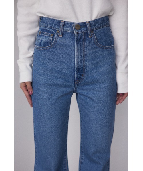 BLACK BY MOUSSY（ブラックバイマウジー）の「MATARI Al Makha denim（マタリアールマッカデニム）（デニムパンツ・レディース・ブルー/ライトブルー・25inch/24inch/23inch/26inch）」の9枚目の写真