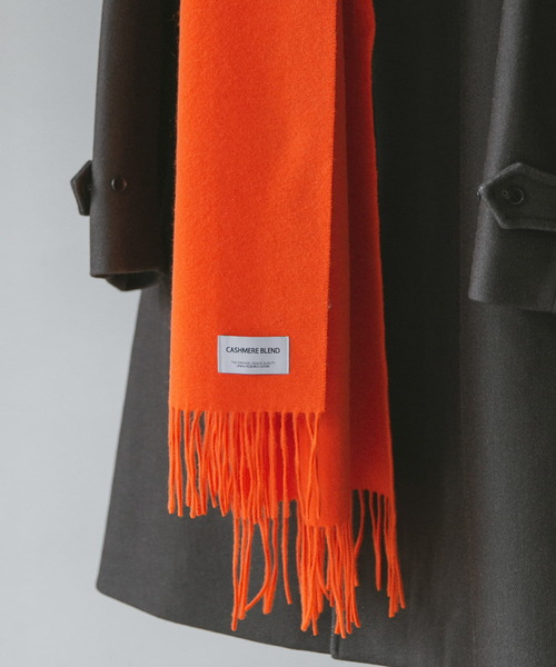 URBAN RESEARCH DOORS（アーバンリサーチドアーズ）の「カシミヤブレンド マフラー（マフラー・メンズ・チャコールグレー/グリーン/モカ/オレンジ・-）」の10枚目の写真