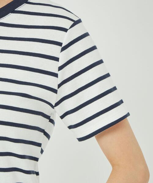 PETIT BATEAU(プチバトー)の「【別注】<PETIT BATEAU>バック プリント ショートスリーブ Tシャツ(Tシャツ/カットソー・レディース・オフホワイト/オリーブ/ブラック/その他1・FREE)」の22枚目の写真