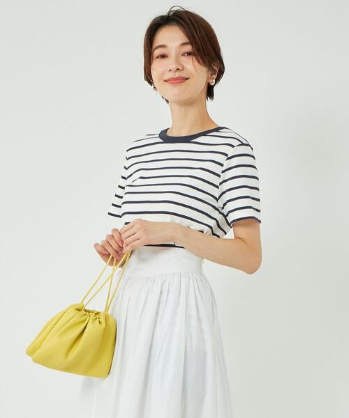 PETIT BATEAU(プチバトー)の「【別注】<PETIT BATEAU>バック プリント ショートスリーブ Tシャツ(Tシャツ/カットソー・レディース・オフホワイト/オリーブ/ブラック/その他1・FREE)」の19枚目の写真