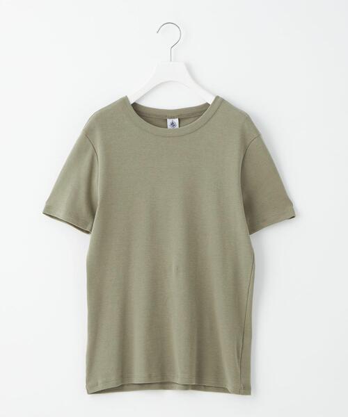 PETIT BATEAU(プチバトー)の「【別注】<PETIT BATEAU>バック プリント ショートスリーブ Tシャツ(Tシャツ/カットソー・レディース・オフホワイト/オリーブ/ブラック/その他1・FREE)」の6枚目の写真