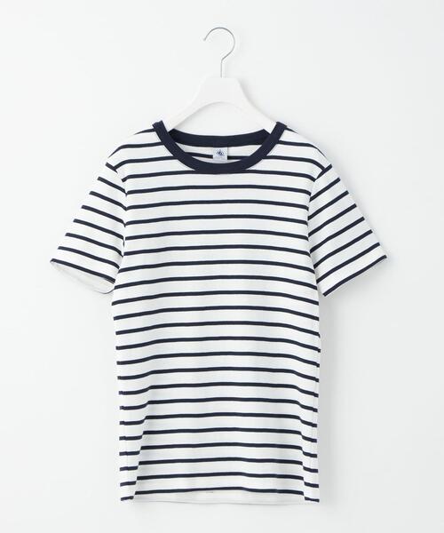 PETIT BATEAU(プチバトー)の「【別注】<PETIT BATEAU>バック プリント ショートスリーブ Tシャツ(Tシャツ/カットソー・レディース・オフホワイト/オリーブ/ブラック/その他1・FREE)」の5枚目の写真