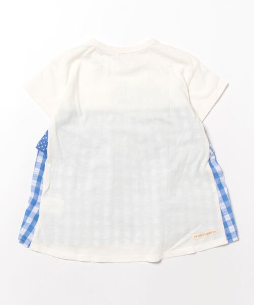 trois lapins kp（トロワラパンケーピー）の「柄切替え半袖Tシャツ(110～160)（Tシャツ/カットソー・キッズ・ブルー・110cm/120cm/130cm/140cm/150cm/160cm）」の7枚目の写真