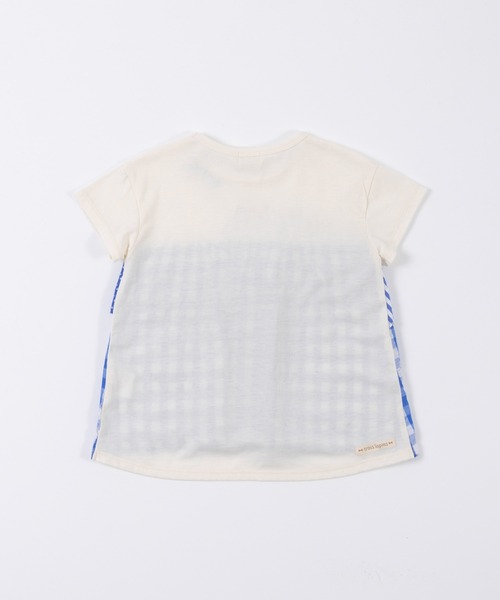 trois lapins kp（トロワラパンケーピー）の「柄切替え半袖Tシャツ(110～160)（Tシャツ/カットソー・キッズ・ブルー・110cm/120cm/130cm/140cm/150cm/160cm）」の5枚目の写真